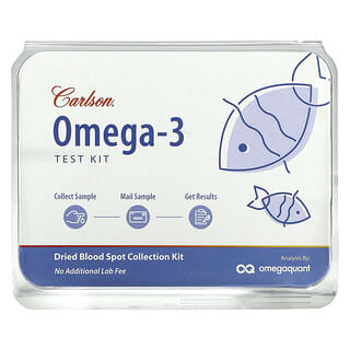 Carlson, Omega-3 Test Kit, 1 Kit