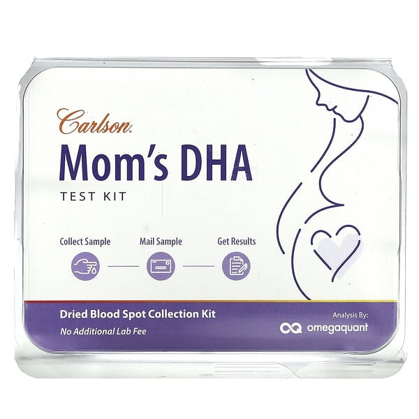 Carlson, Mom's DHA Test Kit, 1 Kit