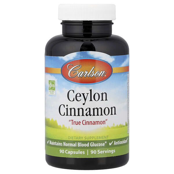 Ceylon Cinnamon, 90 Capsules (500 mg per Capsule)