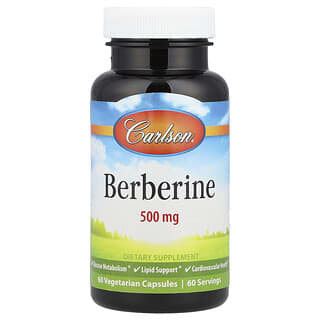 Carlson, Berberine, 500 mg, 60 Vegetarian Capsules