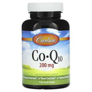 Carlson, Co-Q10, 200 mg, 120 Soft Gels