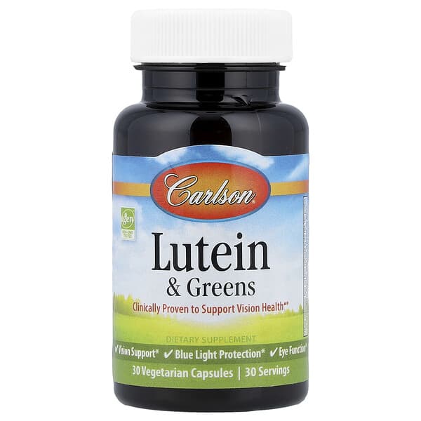 Lutein & Greens, 30 Vegetarian Capsules