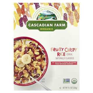 Cascadian Farm, Céréales de riz croustillant et fruité biologiques, 326 g