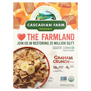 Cascadian Farm, 有機葛拉翰鬆脆麥片，9.6 盎司（272 克）