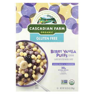 Cascadian Farm, Organic Berry Vanilla Puffs Müsli, Bio-Beeren-Vanille-Puffs-Müsli, 290 g (10,25 oz.)