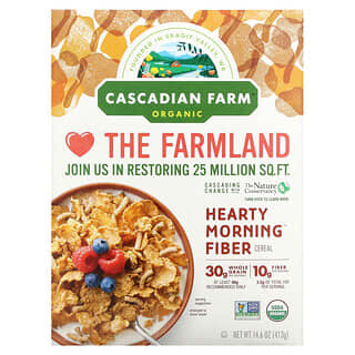 Cascadian Farm, Органические сытные утренние хлопья с клетчаткой, 413 г (14,6 унции)