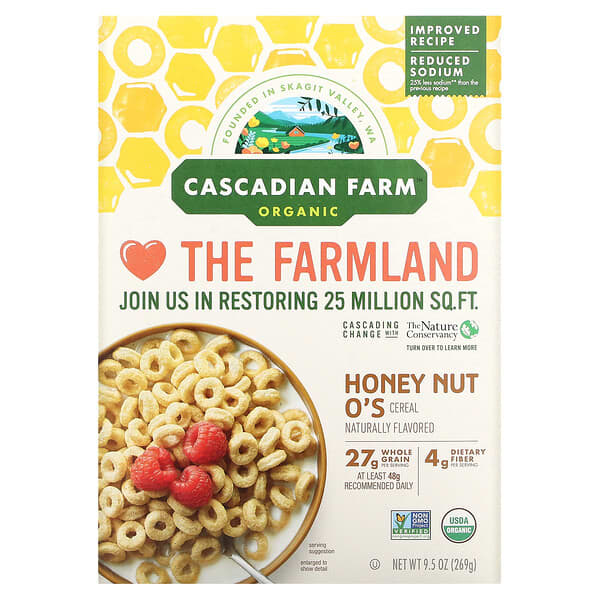 Cascadian Farm, オーガニックハニーナッツオーズシリアル、269g（9.5オンス）