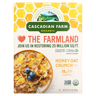 Cascadian Farm, Органические хлопья с медом и овсянкой, 382 г (13,5 унции)