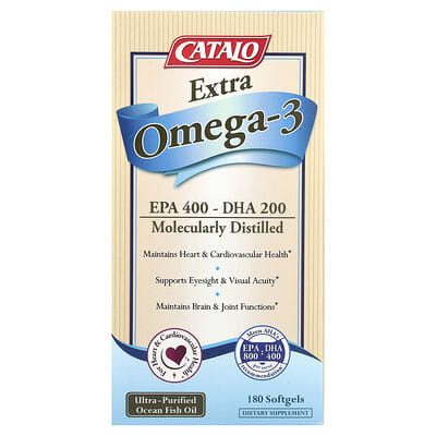 CATALO, Extra Omega-3, 180 Softgels