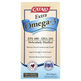 CATALO, Extra Omega-3, 180 capsules à enveloppe molle