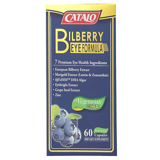 Catalo Naturals, Bilberry Eye Formula, 60 Vegetarian Capsules