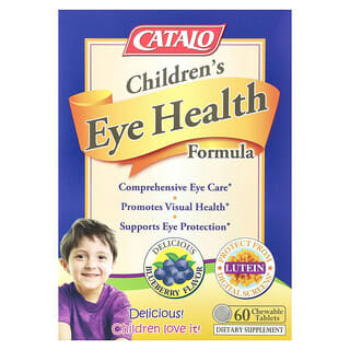 كاتالو ناتشرالز‏, تركيبة لصحة عيون الأطفال ، توت أزرق ، 60 قرص قابل للمضغ