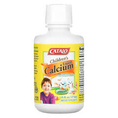 Catalo Naturals, Children's Liquid Calcium with Magnesium & Zinc, Peach and Mango, 16 fl oz (474 ml)