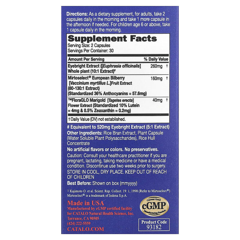 Buy Eye S With Lutein, Zeaxanthin, Bilberry & Zinc, Supports Eye Strain And Vision For Adults 40 And 50 Plus 60 Capsules - View #7
