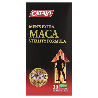 CATALO, Men's Extra Maca Vitality Formula, 30 Capsules
