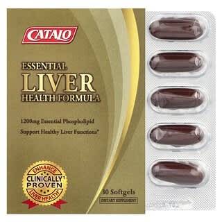 CATALO, Essential Liver Health Formula, essenzielle Formel für die Lebergesundheit, 30 Weichkapseln