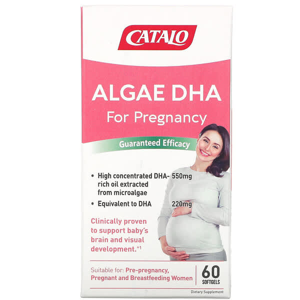 Catalo Naturals, Algae DHA for Pregnancy, 60 Softgels
