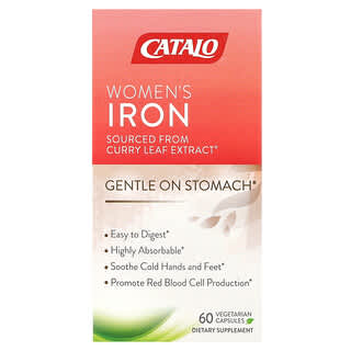 Catalo Naturals, Women's Iron, Eisenpräparat für Frauen, 60 pflanzliche Kapseln