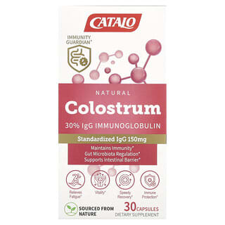 CATALO, Natural Colostrum 30% IgG Immunoglobulin, 30 Capsules