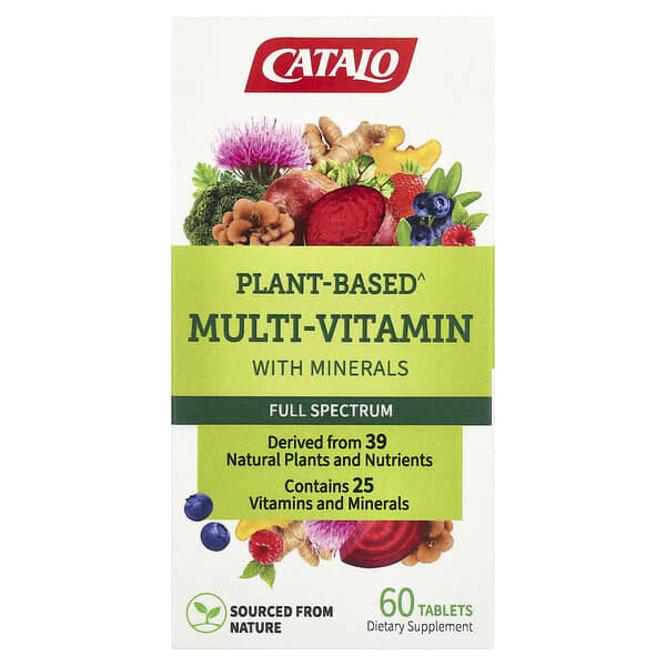 Plant-Based Multi-Vitamin with Minerals, 60 Tablets