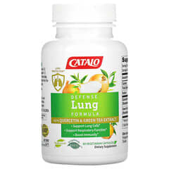 Catalo Naturals, Формула Defense Lung с кверцетином и экстрактом зеленого чая, 60 вегетарианских капсул