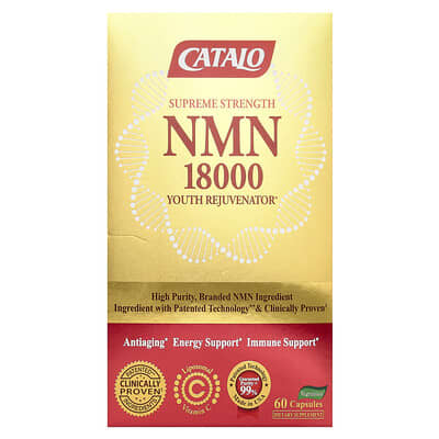 CATALO, NMN 18000 Youth Rejuvenator, Extra Strength, 60 Capsules