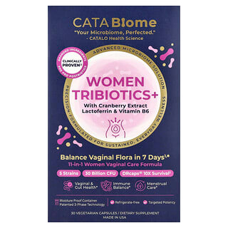 CATALO, CATABiome, Women Tribiotics+, 30 Vegetarian Capsules