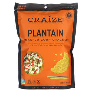 Craize, Toasted Corn Cracker, Plantain, 4 oz (113 g)