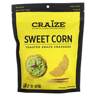 Craize, Toasted Snack Crackers, Sweet Corn, 4 oz (113 g)