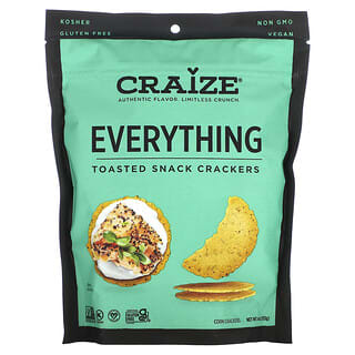 Craize, Toasted Snack Crackers, Everything, 4 oz (113 g)