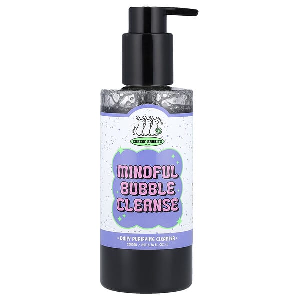 Chasin' Rabbits, Mindful 버블 클렌즈, 데일리 퓨리파잉 클렌저, 200ml(6.76fl oz)
