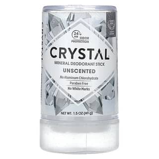 CRYSTAL, Déodorant minéral en stick, Inodore, 40 g