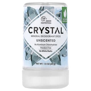 CRYSTAL, Mineral Deodorant Stick, Unscented, 1.5 oz (40 g)