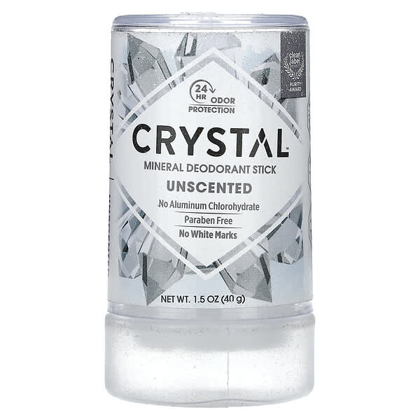Crystal, ミネラルデオドラントスティック、無香料、40g（1.5オンス）