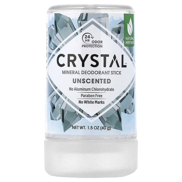 CRYSTAL, Mineral Deodorant Stick、無香料、40g