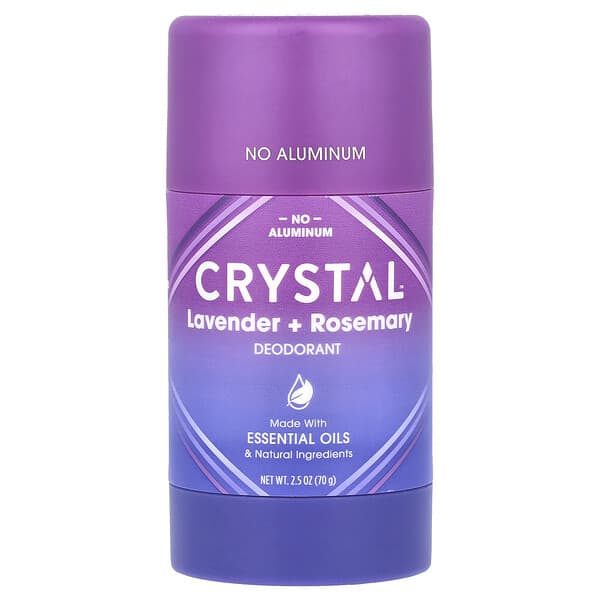 CRYSTAL, Magnesium Enriched 데오드란트, 라벤더 + 로즈메리, 2.5 oz (70 g)