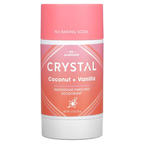 Crystal, Magnesium Enriched Deodorant, Coconut + Vanilla, 2.5 oz (70 g)