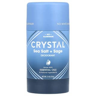 CRYSTAL, Magnesium Enriched Deodorant, Sea Salt + Sage, 2.5 oz (70 g)