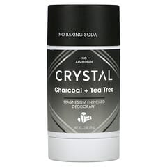 Crystal, マグネシウムたっぷりデオドラント、チャコール＆ティーツリー、70g（2.5オンス）