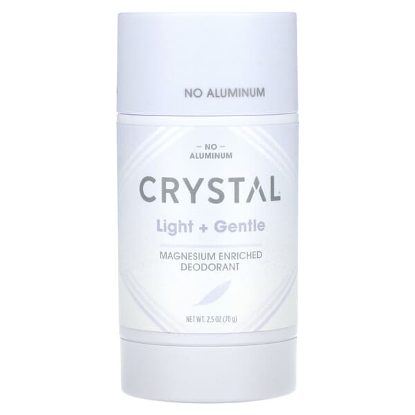CRYSTAL, Magnesium Enriched Deodorant, Light + Gentle, 2.5 oz (70 g)