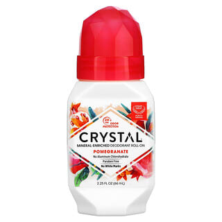 Crystal Body Deodorant, Déodorant naturel avec applicateur, grenade, 66 ml (2,25 fl oz)