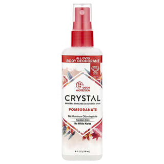 CRYSTAL, Mineral-Enriched Deodorant Spray, Pomegranate, 4 fl oz (118 ml)