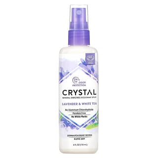 Crystal, Mineral-Enriched Deodorant Spray, Lavender & White Tea, 4 fl oz (118 ml)