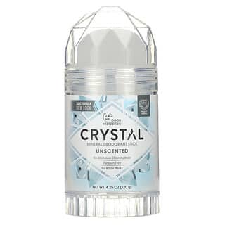 Crystal Body Deodorant, Déodorant minéral en stick, Sans parfum, 120 g