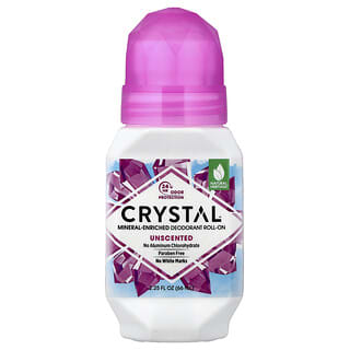 CRYSTAL, Mineral-Enriched Deodorant Roll-On, Unscented, 2.25 fl oz (66 ml)