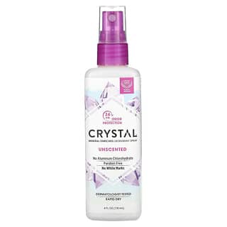 CRYSTAL, Mineral-Enriched Deodorant Spray, Unscented, 4 fl oz (118 ml)