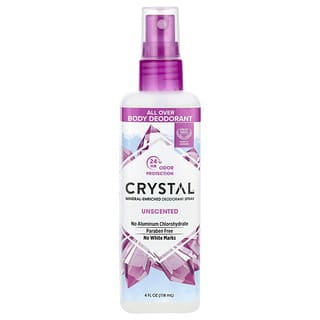 CRYSTAL, Déodorant vaporisateur minéral, non parfumé, 118 ml (4 oz liq.)