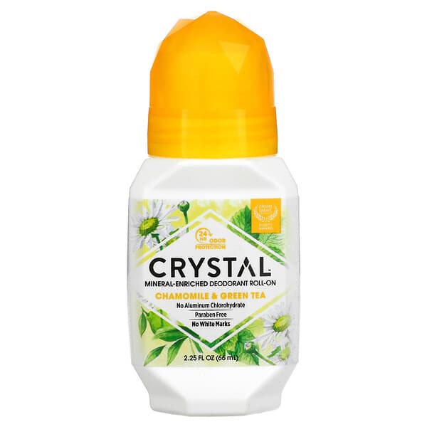 Crystal, Natürlicher Deoroller, Kamille u. Grüner Tee, 66 ml