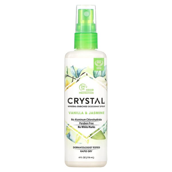 Crystal, Mineral Deodorant Spray, Vanilla Jasmine, 4 fl oz (118 ml)