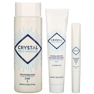 CRYSTAL, Daily Teeth Whitening Kit, 3 Piece Kit